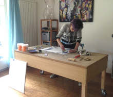 Sharing art time with friends