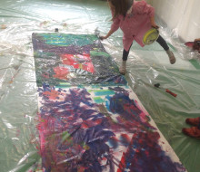 Actionpainting Volksschule 2016