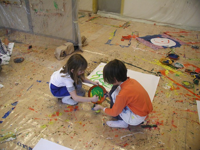 Actionpainting in der Familie